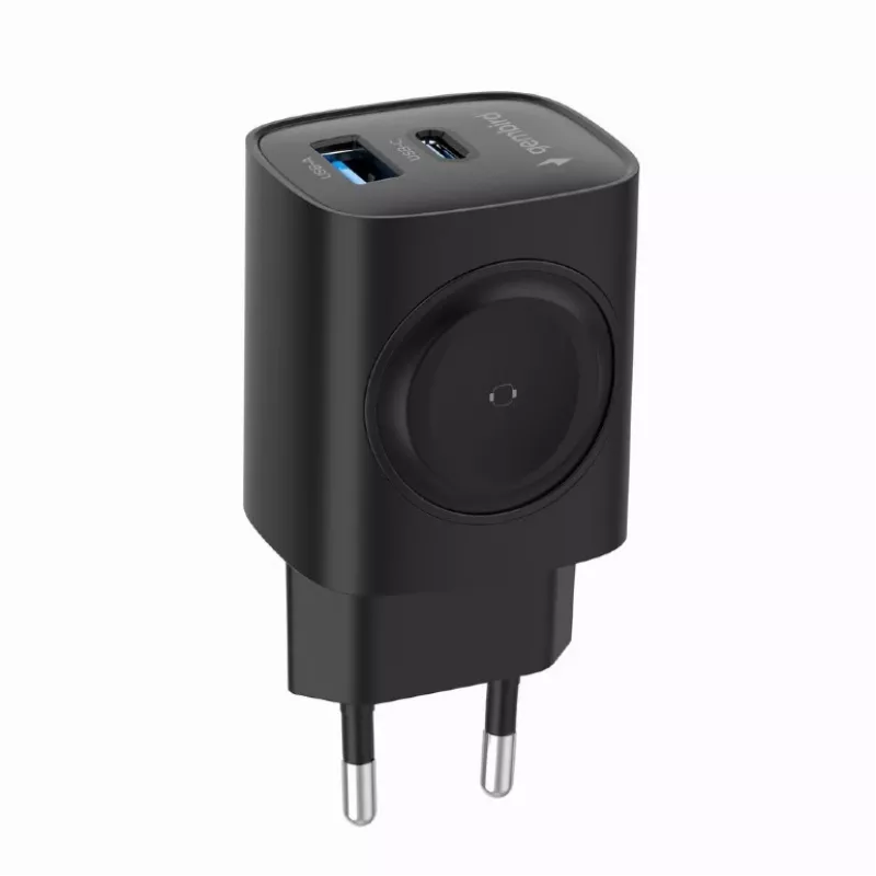 USB-A USB-C oplader 20W Power Delivery Quick Charge 3.0, zwart