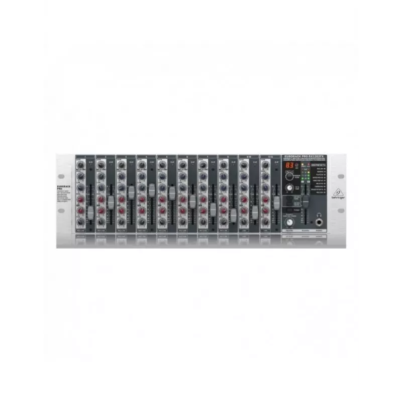 Behringer RX1202FX V2 audiomixer 12 kanalen grijs