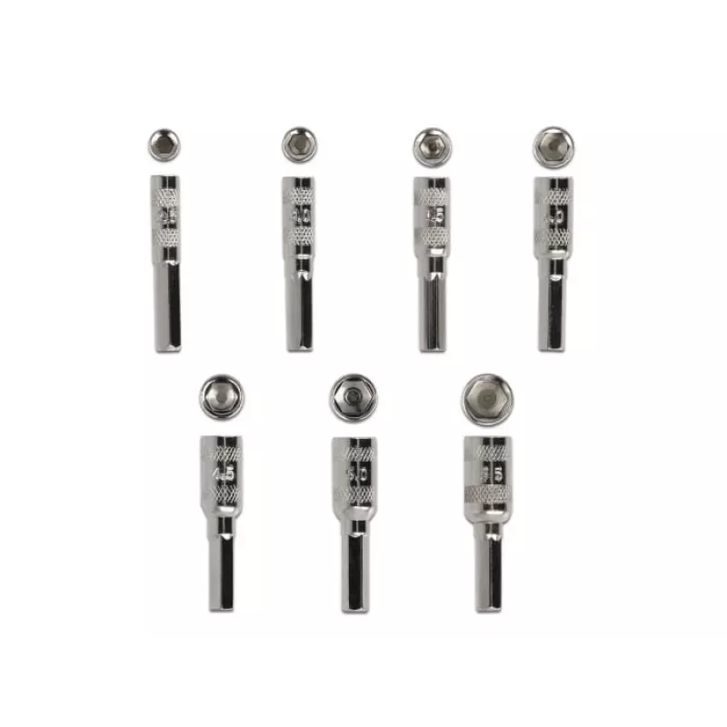 Schroevendraaier-set DeLOCK 90551 8-delig buitenzeskant holschacht 2,5 - 5,5 mm