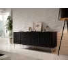 HOLE dressoir 190x40,5x74,5 cm matzwart