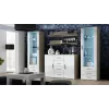 Cama woonkamer-sideboard UNI Sonoma-eiken/wit glanzend