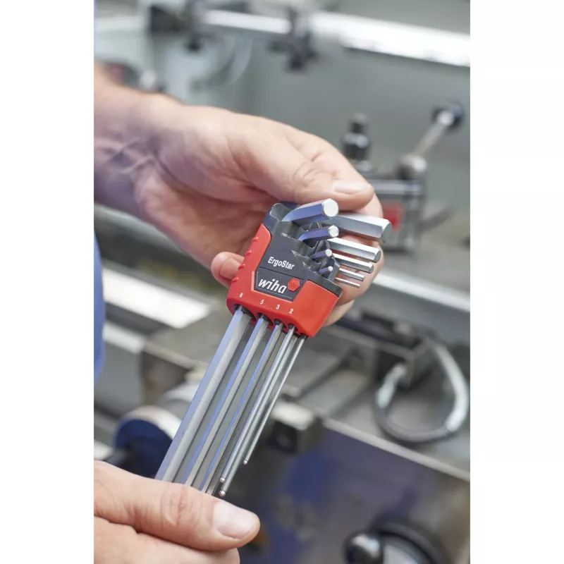 Wiha 369R L-vormige zeskantsleutelset metrisch 9 stk.
