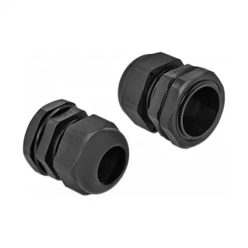 Kabelwartel DeLOCK 60224 zwart kunststof 10 stuks