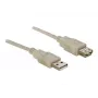 USB 2.0-verlengkabel DeLOCK 82240 3m grijs