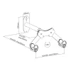 Wandgemonteerde fietshouder MACLEAN MC-457, max. 25 kg belasting