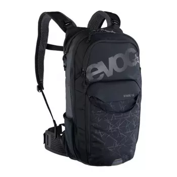 Fietsrugzak EVOC Stage zwart nylon 12L 2L drinkblaas