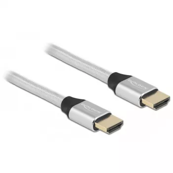 HDMI-kabel DeLOCK Ultra High Speed 48 Gbps 8K 60 Hz zilver 3 m