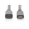 USB Type-C-verlengkabel Digitus AK-300210-007-S 0,7 m