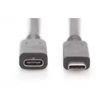 USB Type-C-verlengkabel Digitus AK-300210-007-S 0,7 m