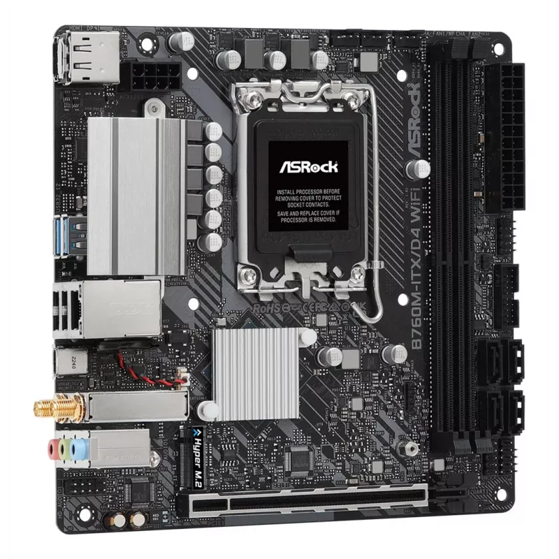 Moederbord ASRock B760M-ITX/D4 WiFi Intel B760 LGA 1700 mini ITX