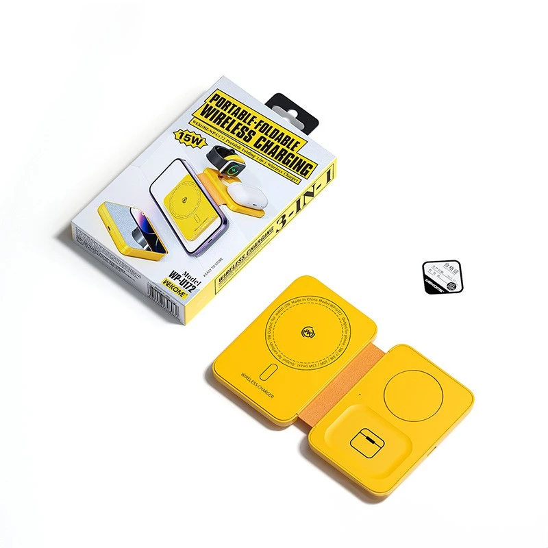 Draadloze oplader 3-in-1 WEKOME MagSafe + spiegel (draadloos, 3-in-1)