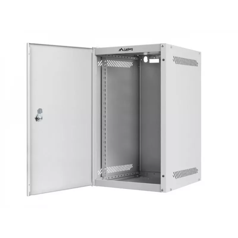 Lanberg WF10-2309-00S 9U 10-inch wandkast, grijs, metalen deur, 280x310 mm