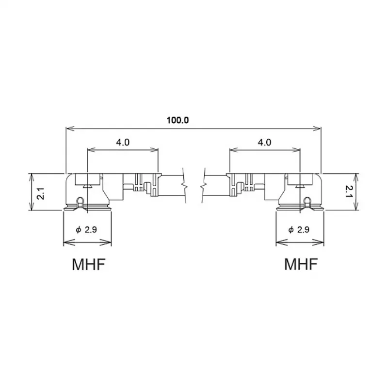 Delock 89607 antennekabel, MHF naar MHF, 10 cm, zwart