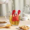 Silicone theefilter Ototo Design OT973 rood 66 mm 81 mm