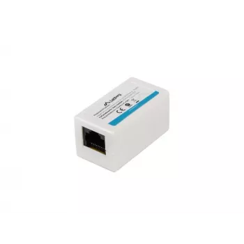 Netwerksplitter LANBERG AD-RJ45-RJ45-OU6 — witte RJ-45 1 ingang naar 1 uitgang