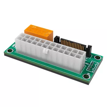 Stroomadapterbord Akasa AK-CBPW28-KT02 24-polig ATX naar SATA-stroomaansluiting