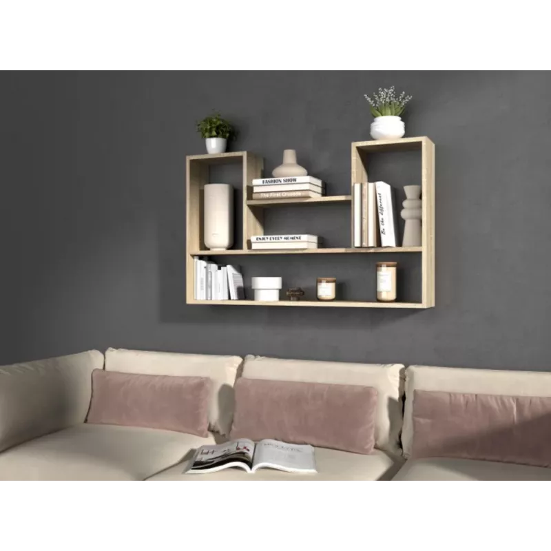 BILBAO 4P Hangplank 100x16x60 cm Sonoma-eiken