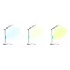Media-Tech MT222 Leditou led-bureaulamp met 15 W Qi draadloze oplader, klok, wekker, thermometer, wit