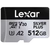 Flashgeheugen Lexar 512 GB UHS-I microSDXC SILVER PLUS