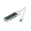 ROLINE mobiele USB 3.2 Gen 1 hub, 4-voudig, type A+C aansluitkabel