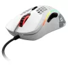 Glorious Model D gamingmuis - wit, glanzend + grip tape - zwart