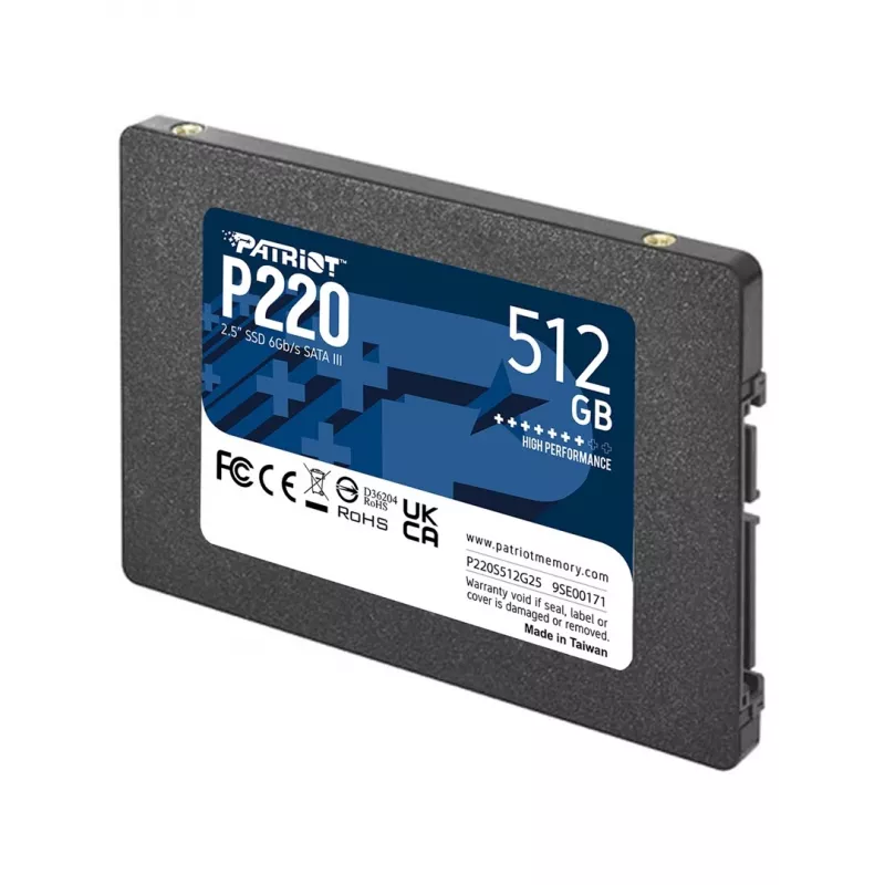 Patriot Memory P220 512 GB SSD, 2,5″, SATA III (P220S512G25)