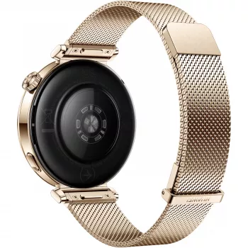 Smartwatch HUAWEI WATCH GT5 41 mm – 1,32 inch AMOLED, 466×466, 323 mAh, roestvrijstalen behuizing, goudkleurige band