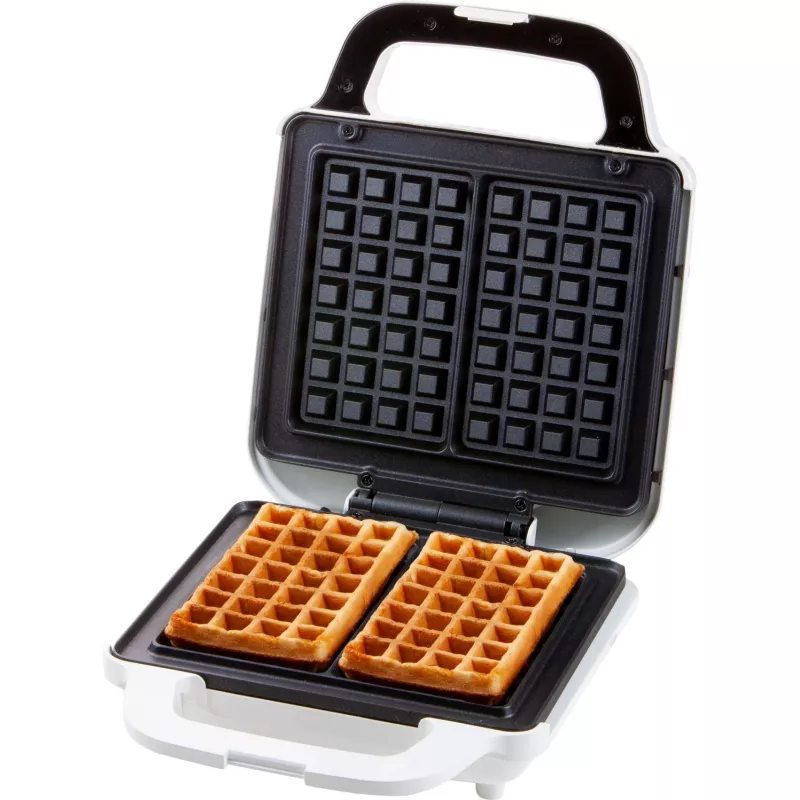 Wafelijzer Domo DO9222W 2 wafels 900 W zwart wit