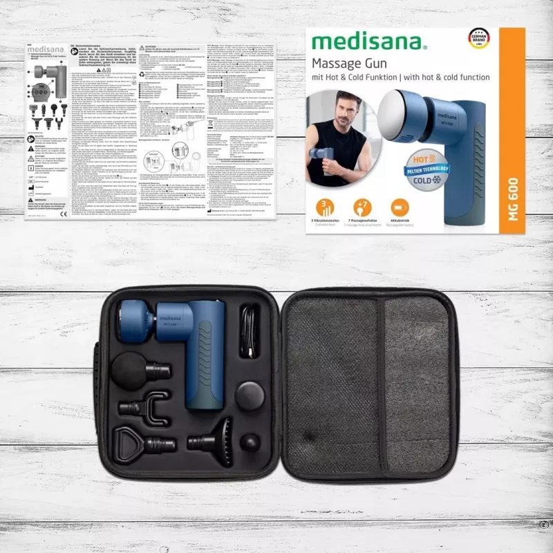 Medisana MG 600 massageapparaat universeel zwart, blauw