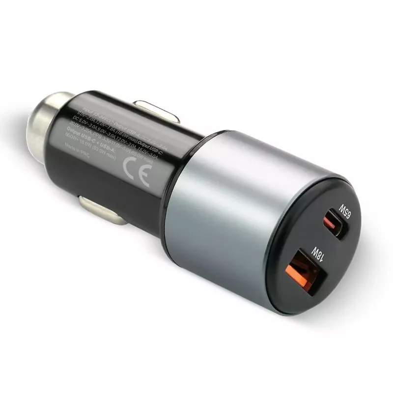 Auto-oplader everActive CC-60Q, QC3.0, tot 83W, USB-auto-voedingsadapter