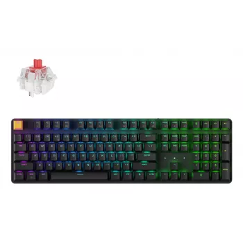 Keychron J5 - US-layout - Super Red Linear - zwart draadloos toetsenbord