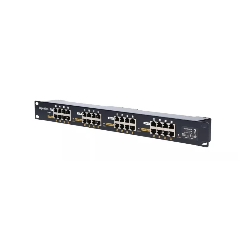 Extralink Gigabit PoE-injector 16 poorten 16x 1000Mb/s RJ45, rackmount