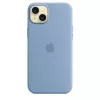 Apple iPhone 15 Plus siliconen hoesje met MagSafe - winterblauw