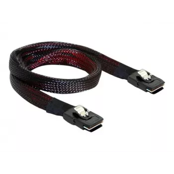 SAS-kabel DeLOCK 83073 0,1 m zwart rood