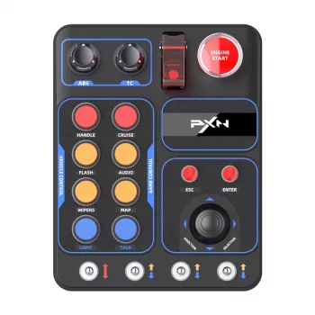 Bedieningsbox knopjespanel PXN PXN-CB1 voor simracing — extern schakelpaneel met meerdere knoppen