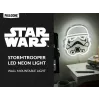 Wandmontierbare LED-neonlamp Paladone Stormtrooper model PP14595SWVN, decoratieve Star Wars-verlichting