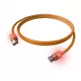 EasyLan DualBoot LED patchkabel RJ45 S/FTP Cat.6A (klasse EA) - met saCon-stekker - LSOH - oranje - 7.