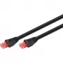 Goobay CAT 6 outdoor-patchkabel, U/UTP, zwart, 10 m - koper, PE-buitenmantel (55432)