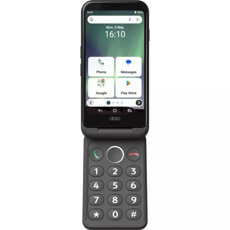 Smartphone Doro Aurora A20 4.5 inch 4GB 64GB zwart