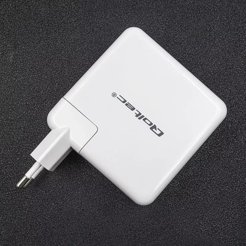 Qoltec GaN-oplader FAST 108W | 5-20V | 3-4.7A | USB C | wit