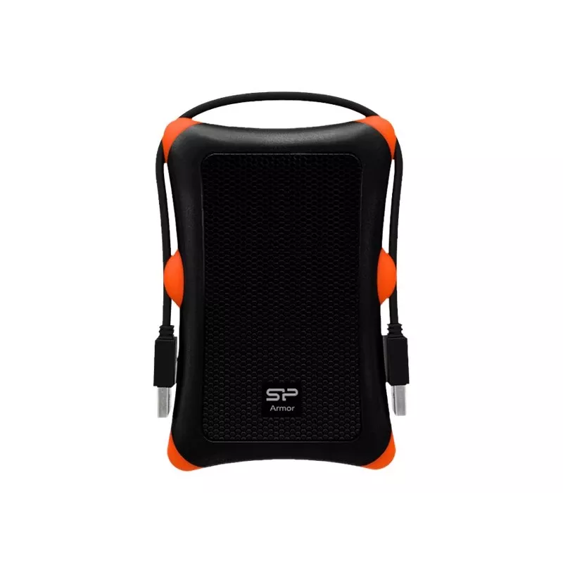 HDD/SSD-behuizing Silicon Power Armor A30, 2,5 inch single-bay, USB 3.2 Gen 1, Micro-USB A, oranje/zwart