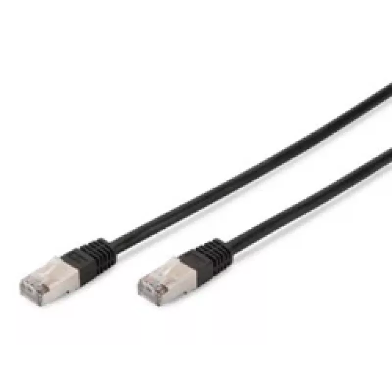 Netwerkkabel Digitus CAT 5e SF/UTP patchkabel zwart 3m