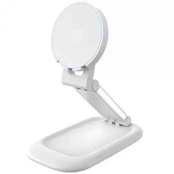 Magneetstandaard SODI BM-310 wit MagSafe — magnetische telefoonstandaard compatibel met MagSafe-opladers