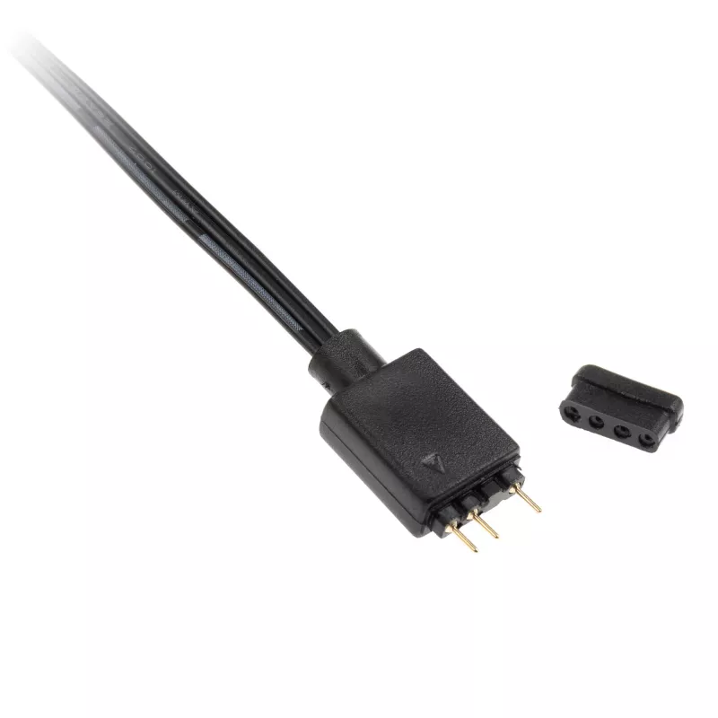 Kabeladapter Kolink 4-pins ventilator naar 3-pins 5V ARGB, 0,4 m