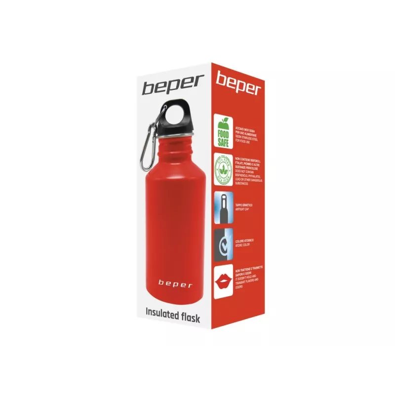 Beper C102BOT002 roestvrijstalen fles, 500 ml