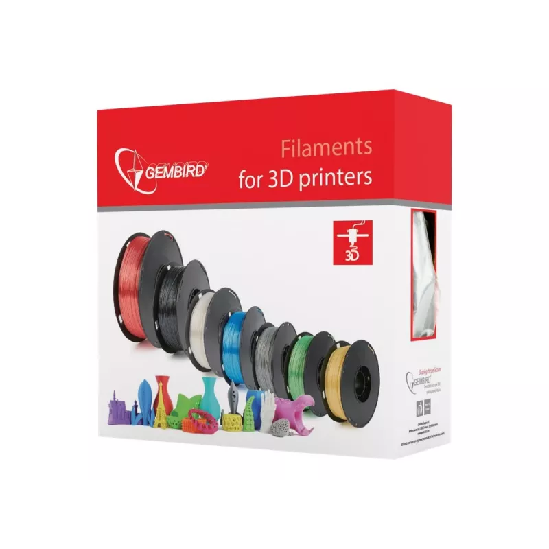 GEMBIRD 3DP-PLA1.75-01-PR Filament Gembird PLA Paars 1,75 mm 1 kg