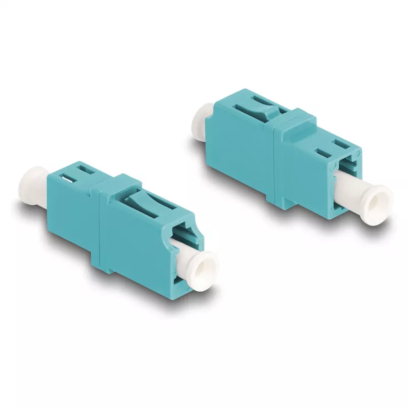 DeLOCK glasvezelkoppeling LC simplex bus naar LC simplex bus OM3 aqua