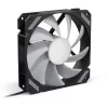 SHARKOON SHARK Mirror RGB PWM 120 mm behuizingsventilator, 1500 RPM, zwart