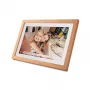 Denver PFF-1040LW Frameo digitale fotolijst, 10,1 inch (25,4 cm), 16 GB, licht hout