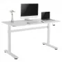 Handmatig in hoogte verstelbaar bureau Ergo Office, max. 40 kg, max. hoogte 117 cm, met tafelblad voor zittend en staand werken, ER-401 W